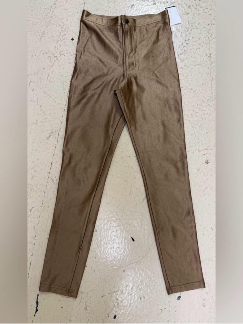 *Damaged* Y2K  American Apparel High Rise Gold Disco Pants - Picture 12 of 15